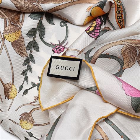 floral scarf gucci replica|original gucci silk scarf.